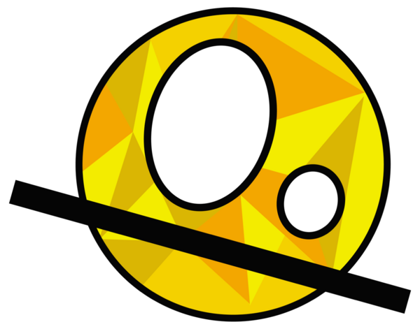 Basik gold geometric face